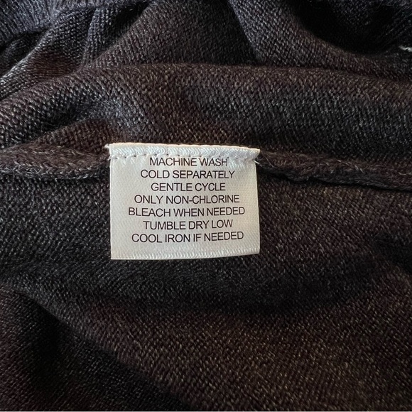 NWT weatherproof 1/4 zip medium weight sweater in color char Heather brown/grey - Picture 4 of 5